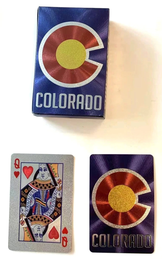 Colorado Flag Foil Playing Cards