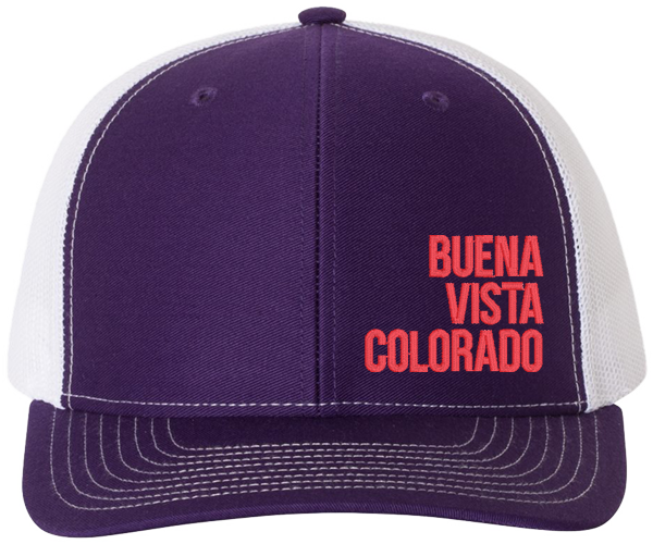 Stacked Buena Vista Snapback Trucker - Purple / White