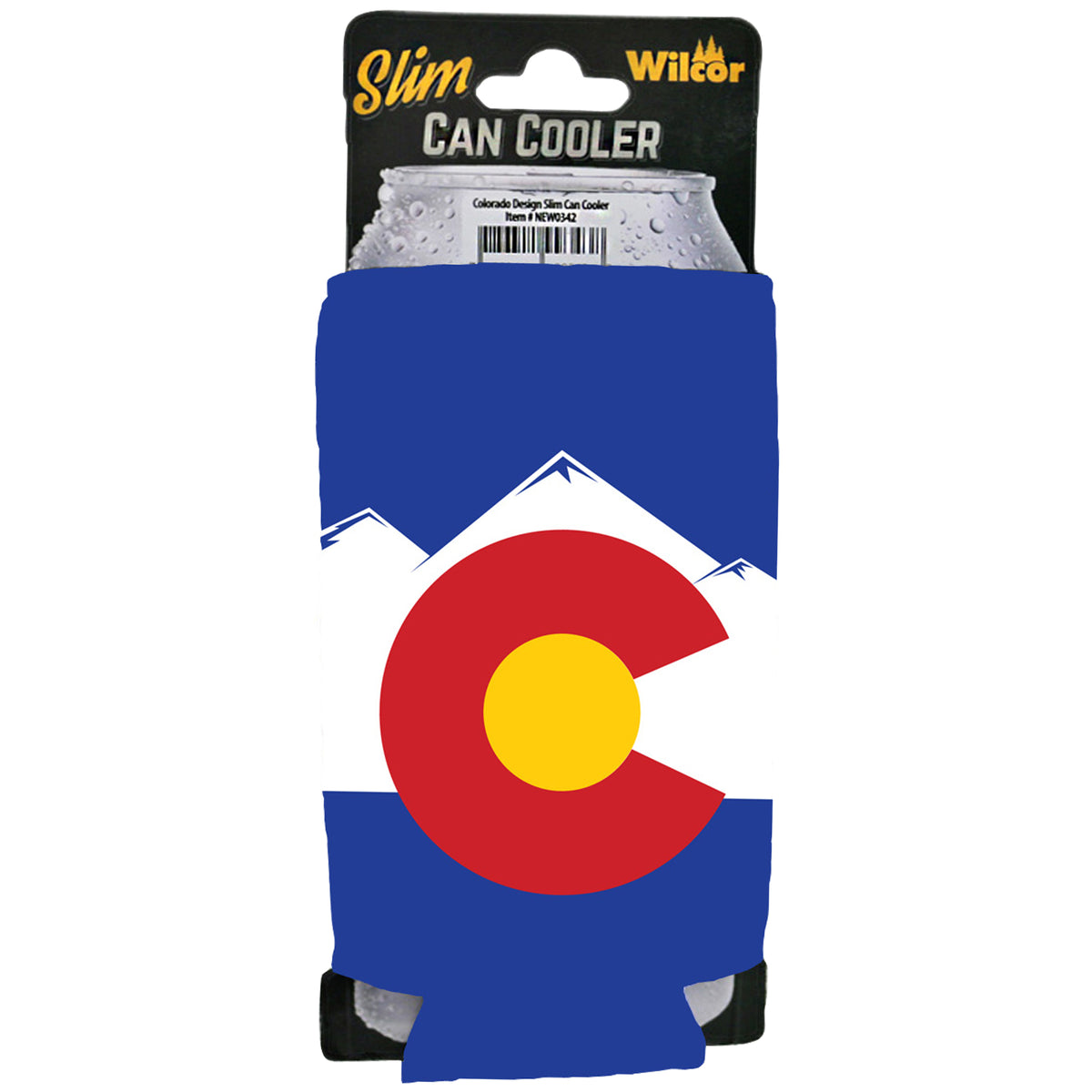CO Flag Slim Can Koozie