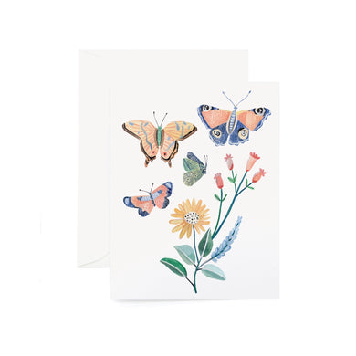 Wildflower Butterfly Card