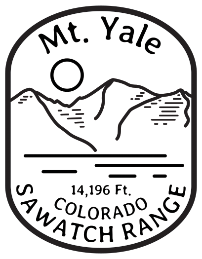 Mt. Yale BW Sticker